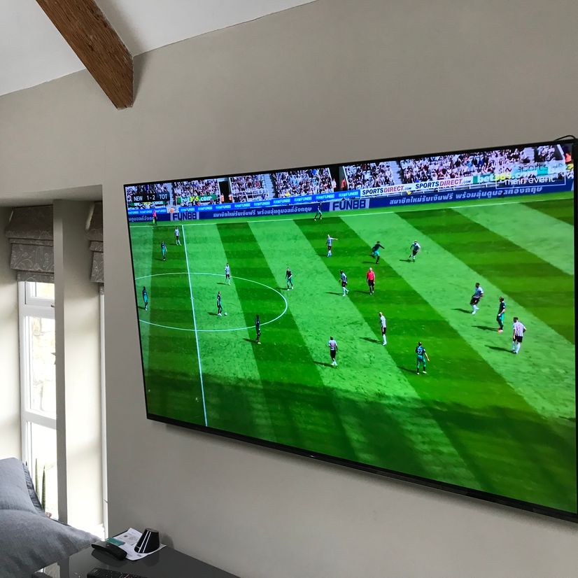 Large TV wall mounted